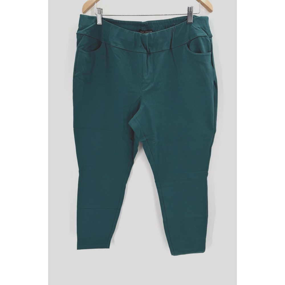 Susan Graver Weekend Womens Leggings Pants Ankle Pocket Size PXL Rich Mallard